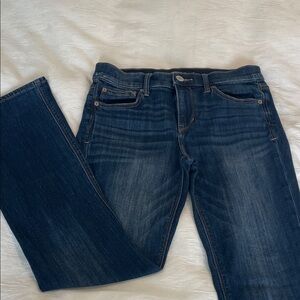 Express Women's Dark Indigo Straight Leg Jeans